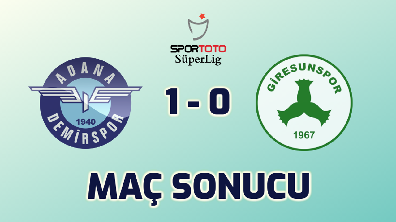 Adana Demirspor 1 - 0 Giresunspor