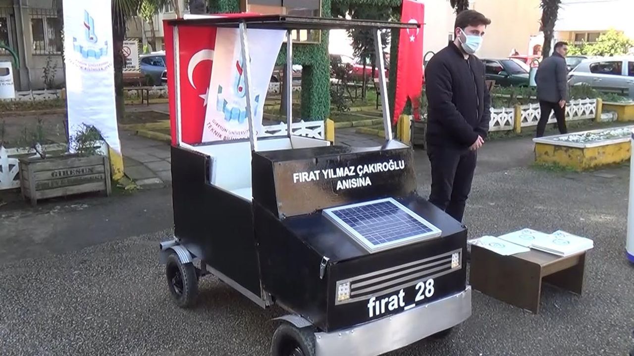 Giresun Üniversitesi öğrencileri güneş enerjisiyle çalışan araba üretti