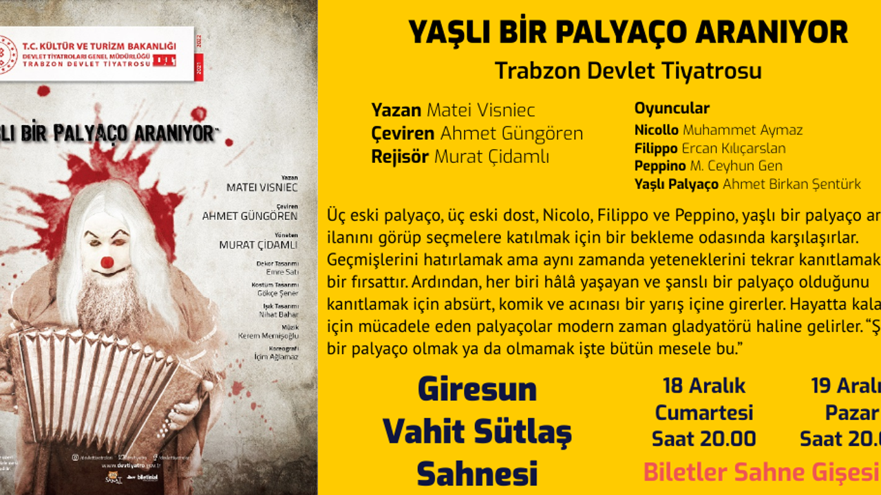 Trabzon Devlet Tiyatrosu Giresun'da