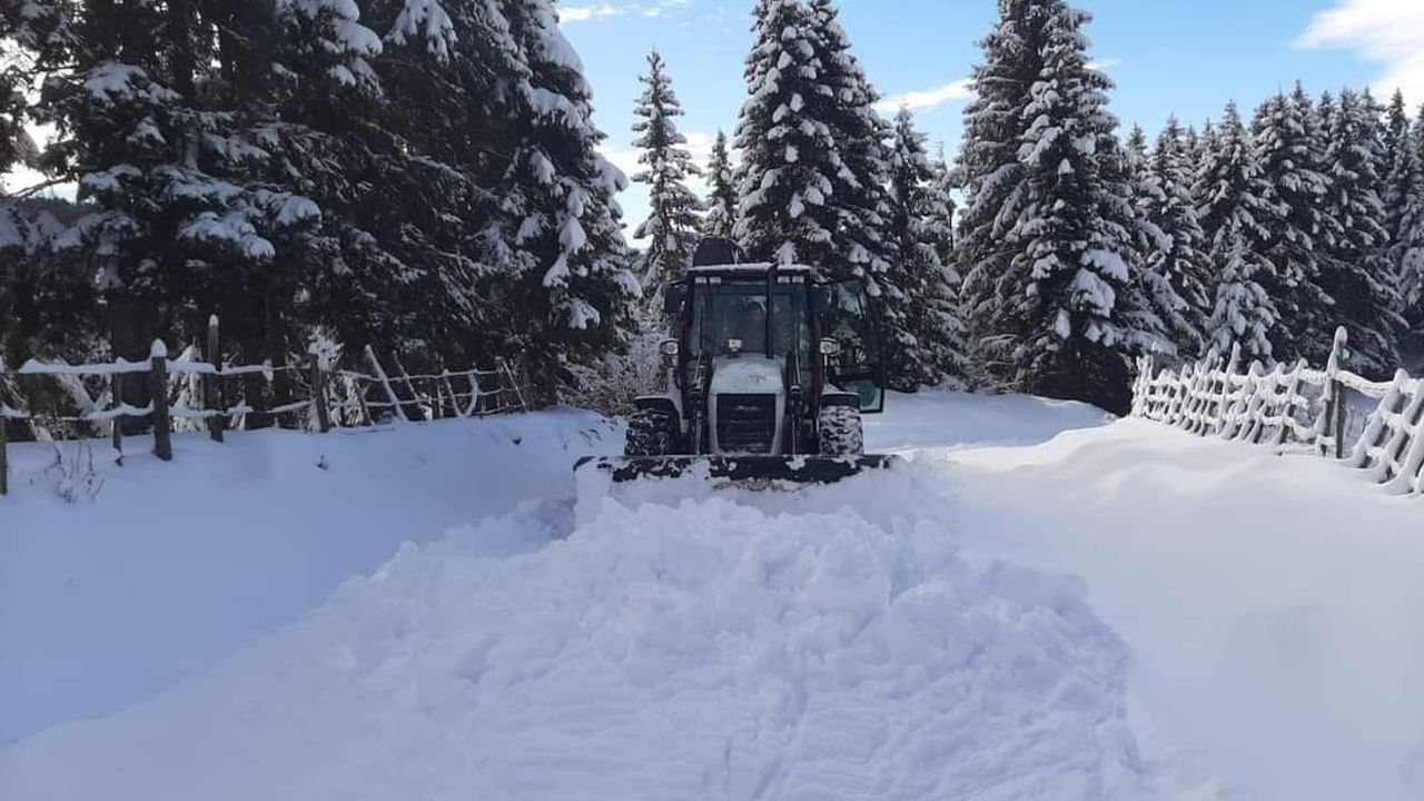 Giresun’da 201 köy yolunda kar nedeniyle ulaşım sağlanamıyor