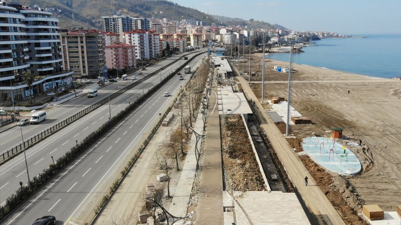 Giresun'da plajlar bölgesi projesinin yüzde 75'i tamamlandı