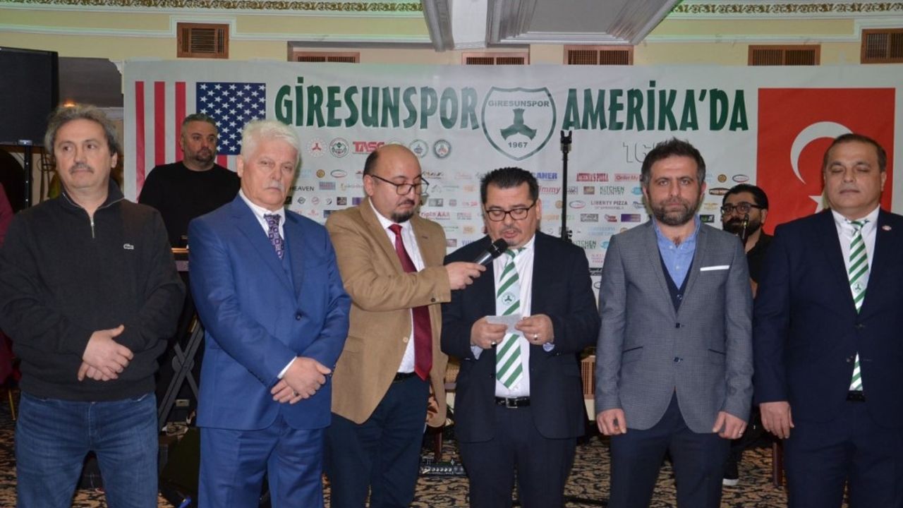 Amerika'daki Giresunlulardan Giresunspor'a destek