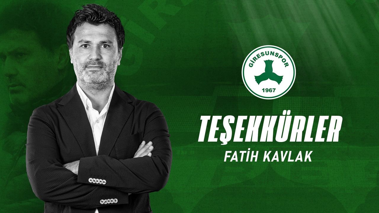 Giresunspor’da Sportif Direktör Fatih Kavlak ile yollar ayrıldı