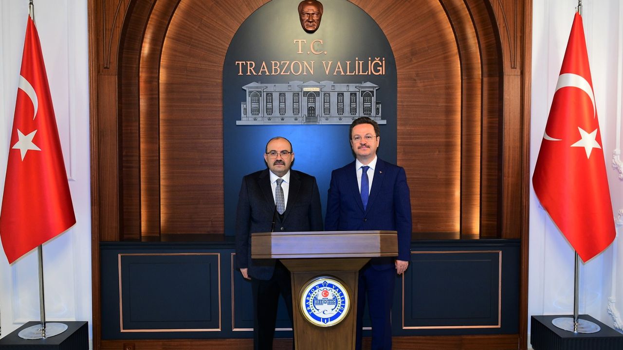 Vali Enver Ünlü'den Trabzon Valisi Ustaoğlu’na geçmiş olsun ziyareti