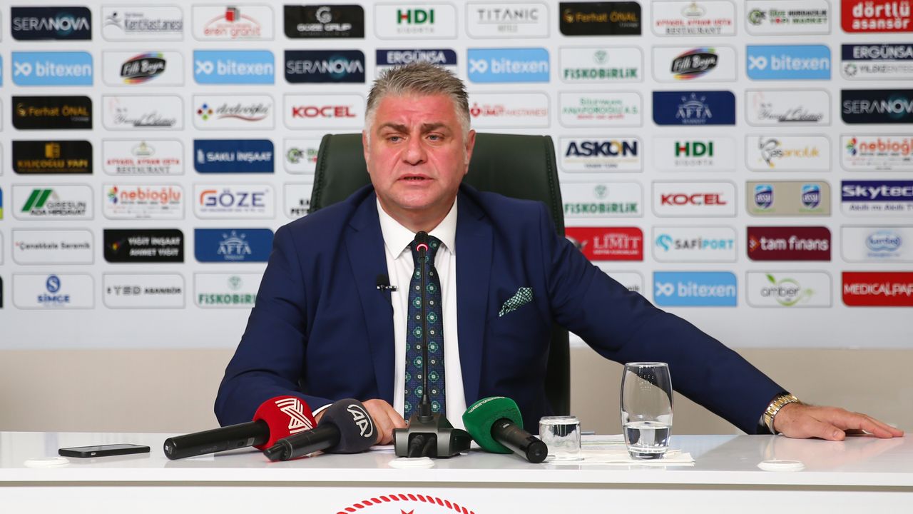 Giresunspor Kulübü Başkanı Yamak, Süper Lig'deki durumlarını değerlendirdi