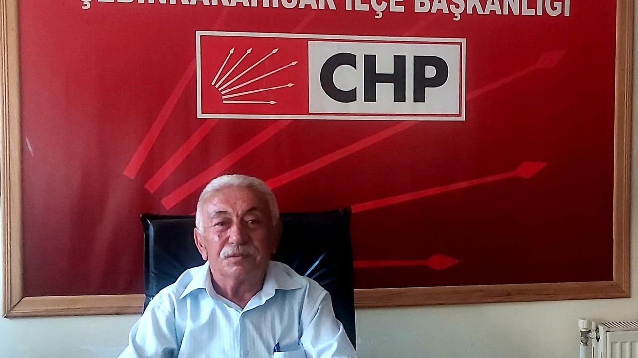 Murat Kömbe CHP Şebinkarahisar İlçe Başkanı Oldu