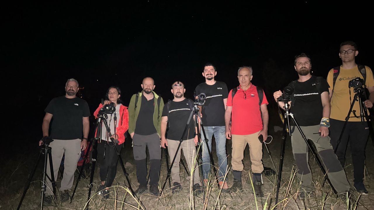 "Yıldız fotoğrafçıları" Giresun'daki Çatalgöl'de bir araya geldi
