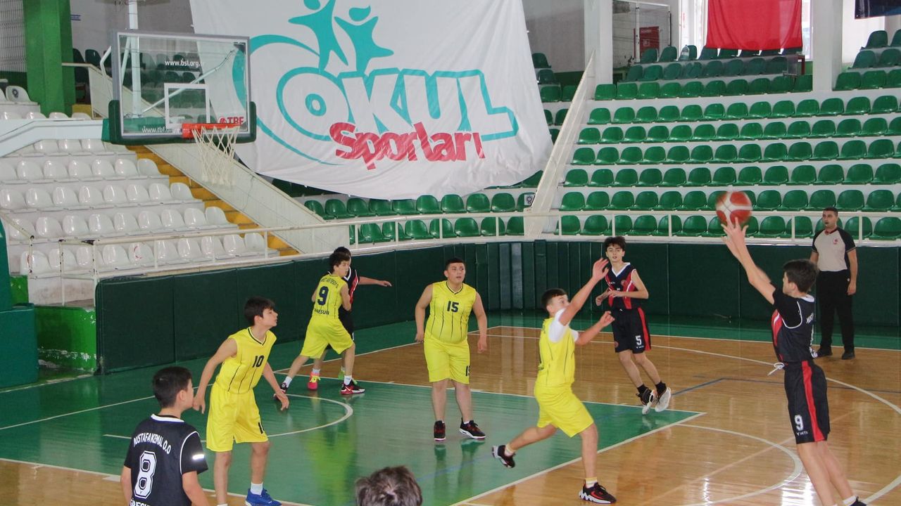 Okul Sporları Yıldız Erkekler Basketbol İl Birinciliği Başladı 