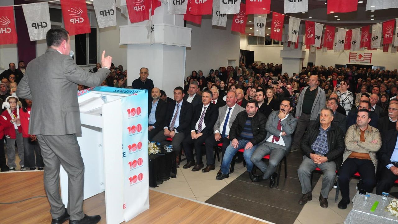 Espiye'de CHP Espiye ve Soğukpınar Belediye Başkan Adayları tanıtım toplantısı yapıldı