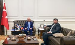 Belediye Başkanı Aytekin Şenlikoğlu'ndan, İçişleri Bakanı Süleyman Soylu'ya ziyaret