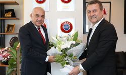 Hakan Karaahmet'ten TFF Başkanı Büyükekşi'ye Ziyaret