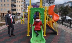 Bozcaali Mahallesinde yapımı devam eden 'Çocuk ve Aile Parkın'da' sona gelindi