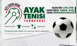 Giresun Belediyesi, Ayak Tenisi Turnuvası Düzenleyecek