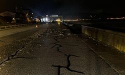 Tirebolu Düzköy mevkiinde bulunan D100 Karayolu çöktü