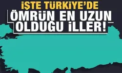 TÜİK Türkiye'de yaşam süresi en uzun olan illeri açıkladı