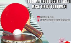 Kurum ve Kuruluşlar Arası Masa Tenisi Turnuvası Başvuruları Başladı