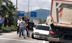 Karadeniz Sahil Yolu'nda Kaza Ucuz Atlatıldı