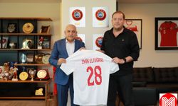 Giresunspor Başkanı Emin Eltuğral ve Yönetim Kurulundan TFF Başkanı Mehmet Büyükekşi'ye ziyaret