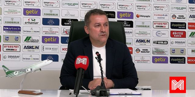 Giresunspor Başkanı Hakan Karaahmet basın toplantısı düzenledi