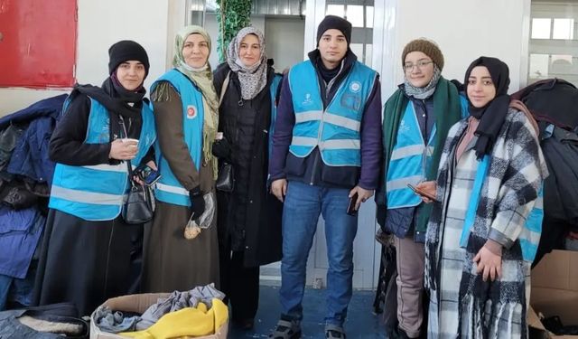 Giresun il ve ilçe müftülüklerinde görevli din görevlilerinin deprem bölgesine yardım seferberliği sürüyor