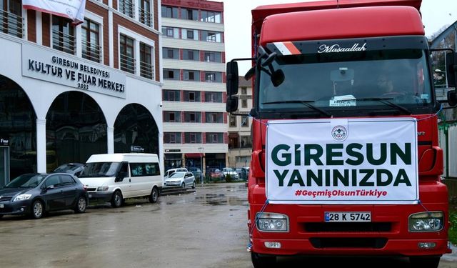 Giresun afetin yaralarını sarmak için tek yürek oldu