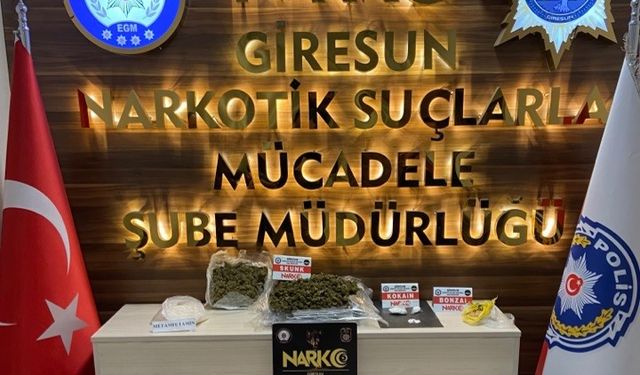 Giresun'da uyuşturucu operasyonunda 1 şüpheli tutuklandı