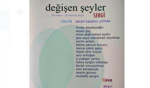 'Değişen Şeyler' resim sergisi