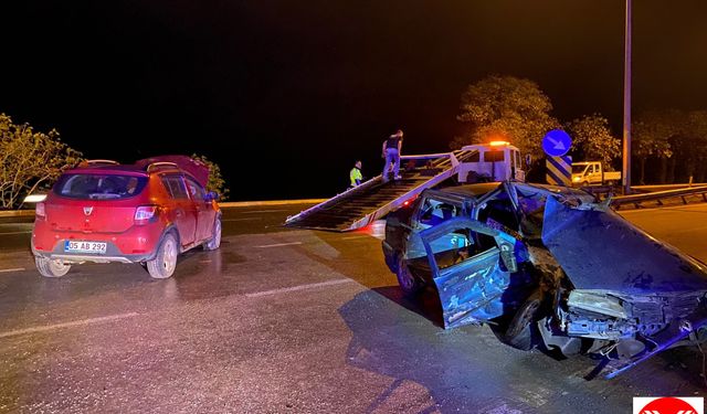 Ordu’da 2 otomobilin çarpıştığı kazada 1’i ağır 5 kişi yaralandı