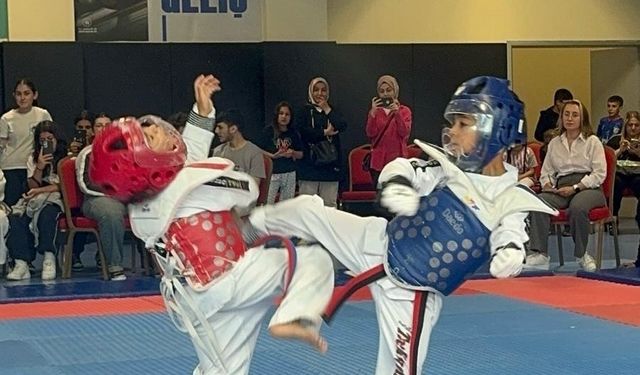 Taekwondo Minikler İl Birinciliği Seçmeleri Coşkuyla Tamamlandı