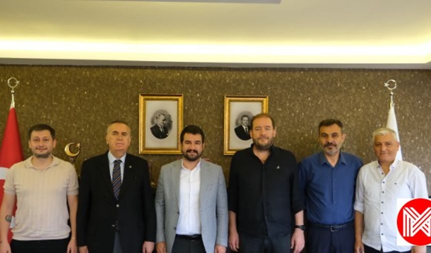 Emin Eltuğral ve Yönetim Kurulundan Piraziz Belediye Başkanı Mahmut Esat Ayyıldız'a Ziyaret
