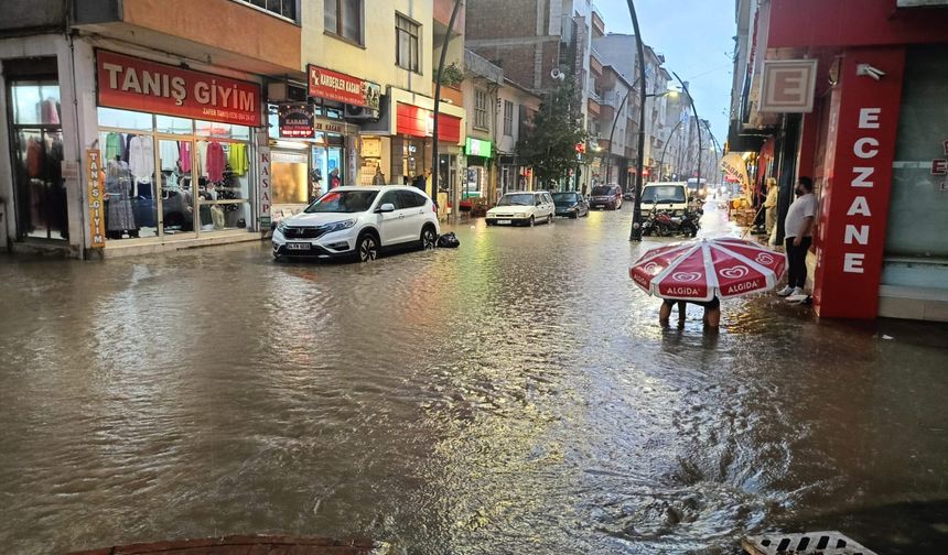 Giresun'da sağanak etkili oldu