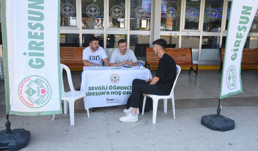 Giresun Belediyesi’nden Öğrencilere Sıcak Karşılama